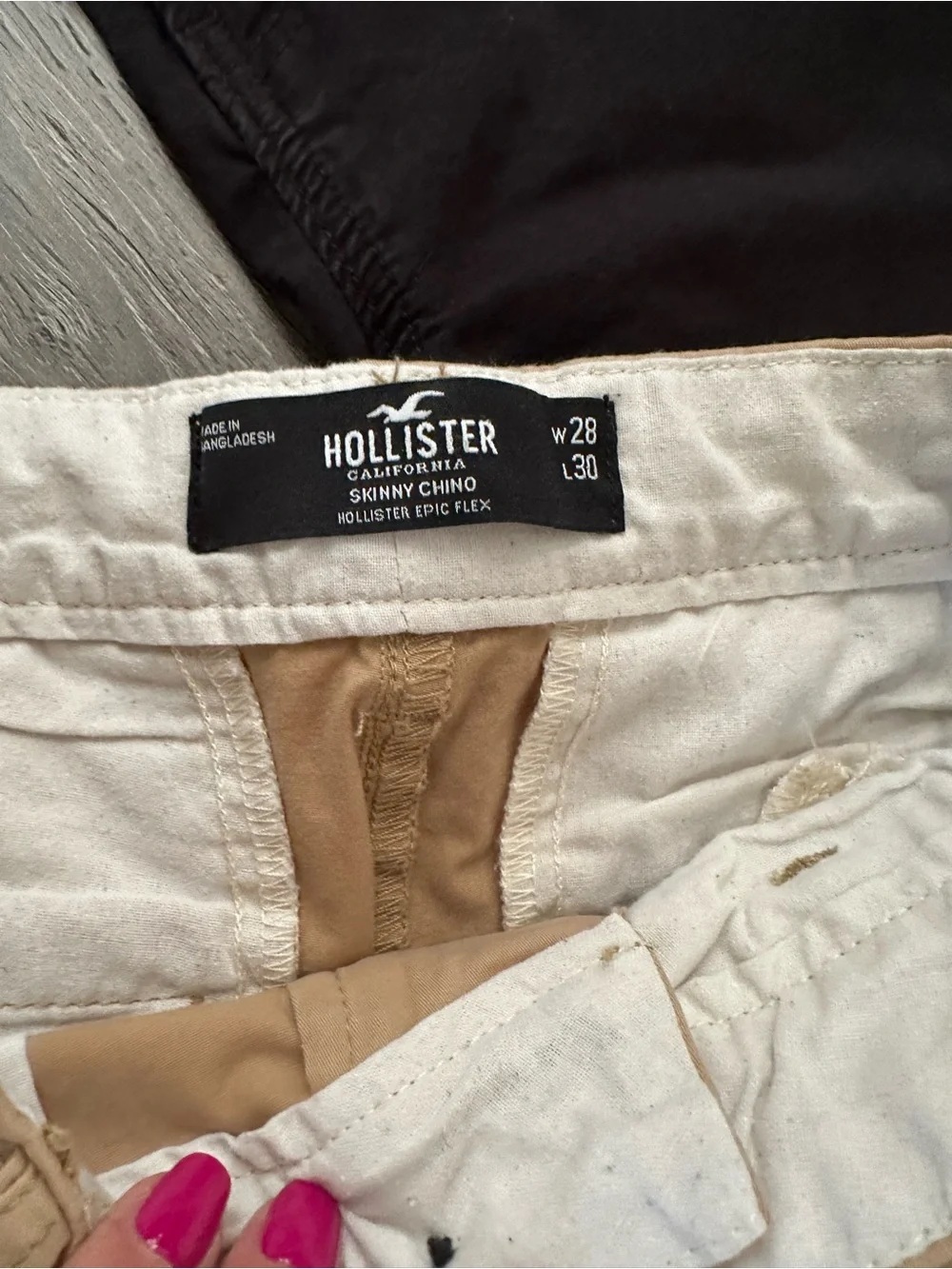 Hollister Chino Pants Mens 28x30 Epic Flex Stretch Casual Twill Lot Of 3